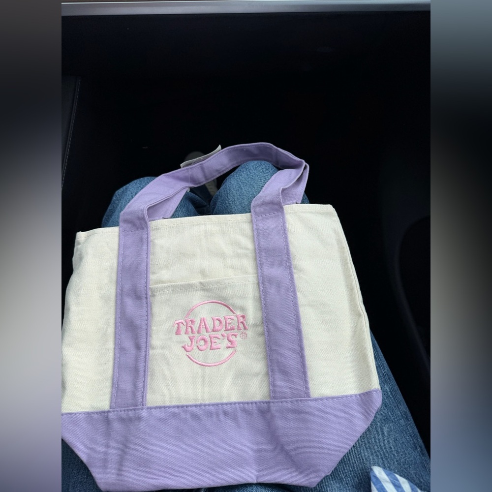 Trader Joe’s mini tote bag- lavender